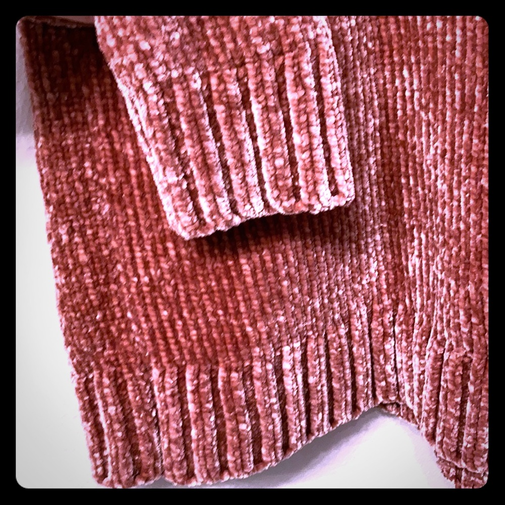 Orvis Jewel Tone Rose Dusty Pink/Silver Color Shift Chenille Soft Relaxed Fit Lg - Picture 9 of 10